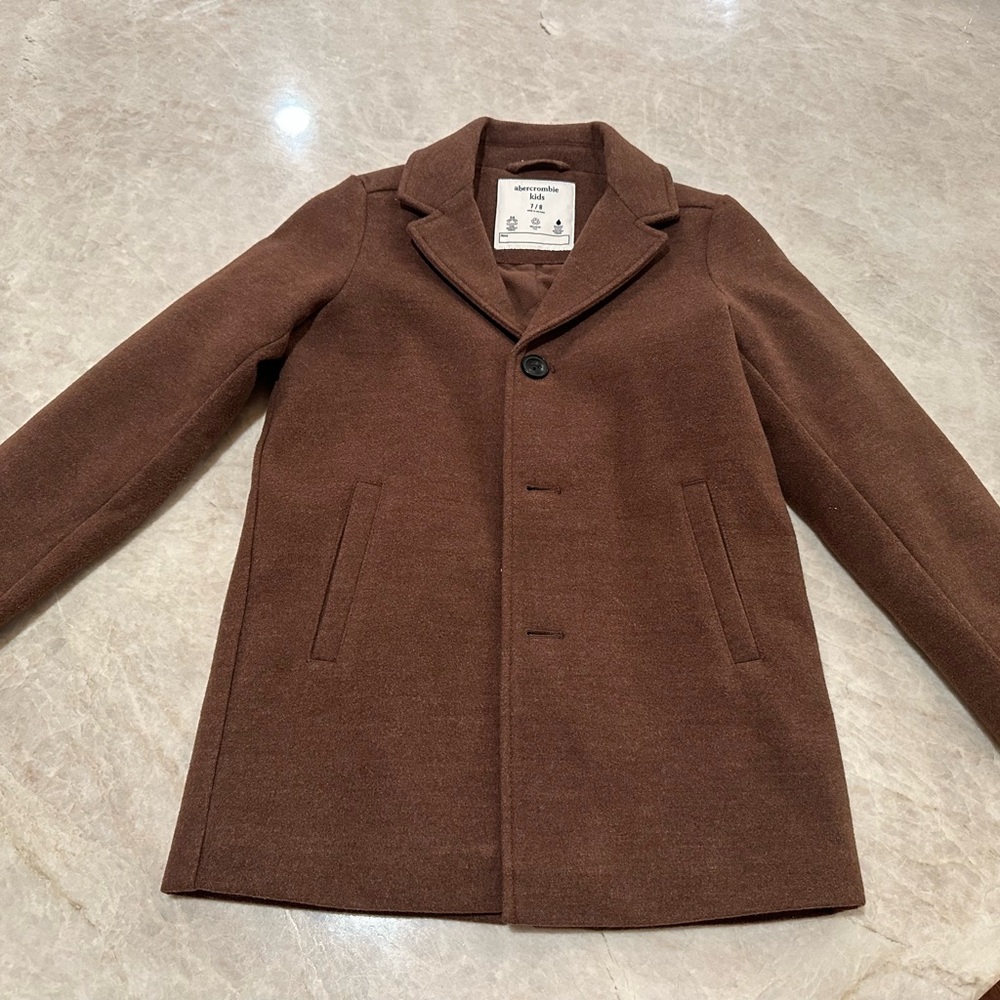 Abercrombie Kids Brown Mid Length Coat